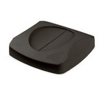 Rubbermaid Swing-In-Top, 16" sq x 4" H, Gray